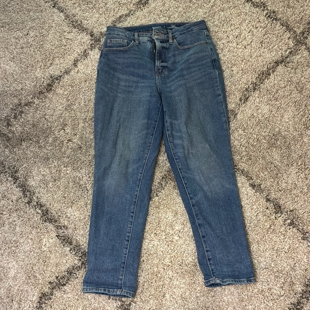 Old Navy High-Rise Curvy OG Straight Classic Blue Women's Jeans